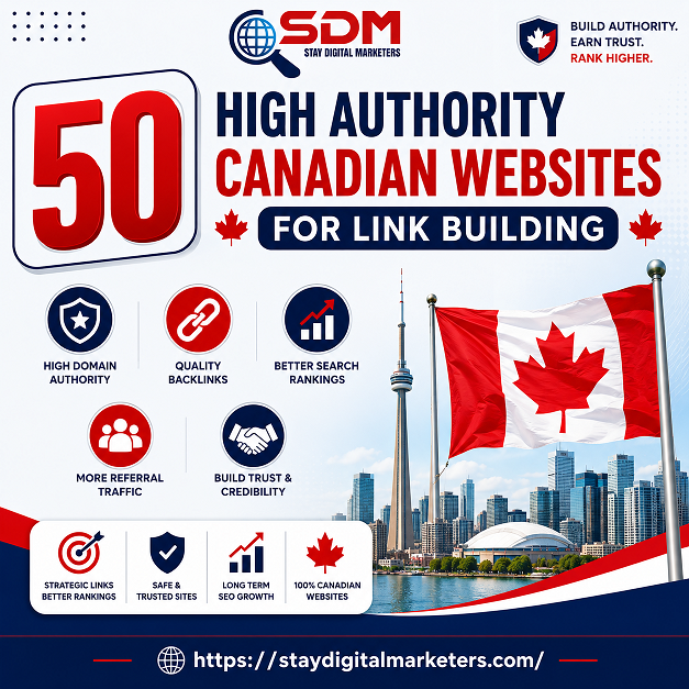 50 High Authority Canadian Websites for Link Building
