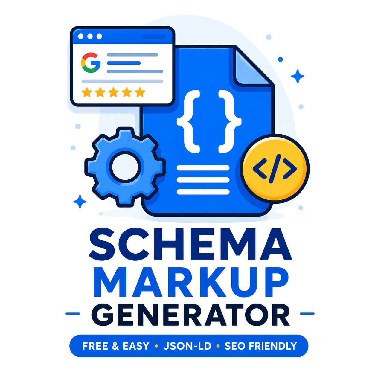 Generate SEO friendly schema markup in seconds. Create valid JSON LD code for Articles, FAQs, Products, Local Businesses, Reviews, Events, and more to improve search visibility and rich results.