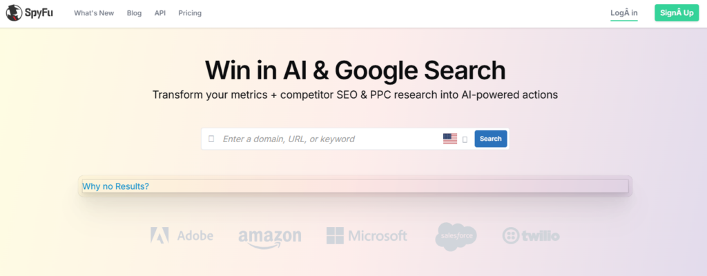 SpyFu: Competitive Intelligence with Historical Depth