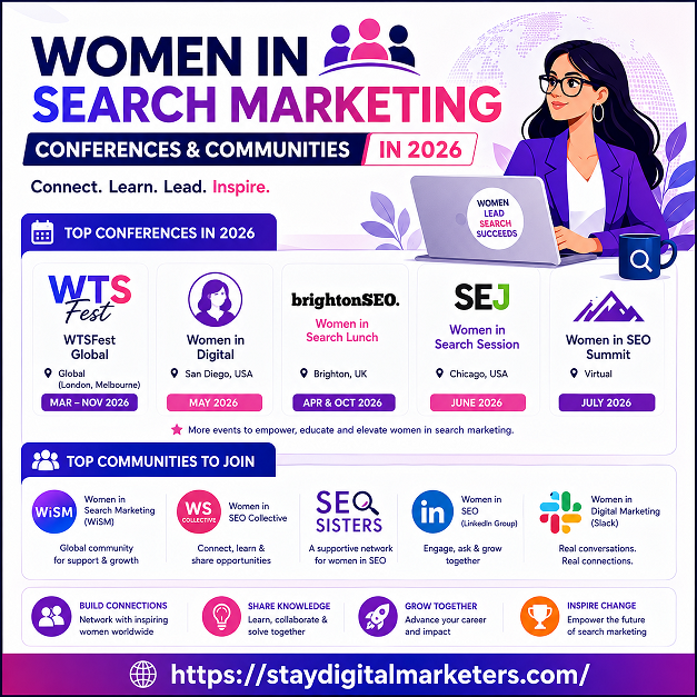 Women in Search Marketing Conferences and Communities in 2026