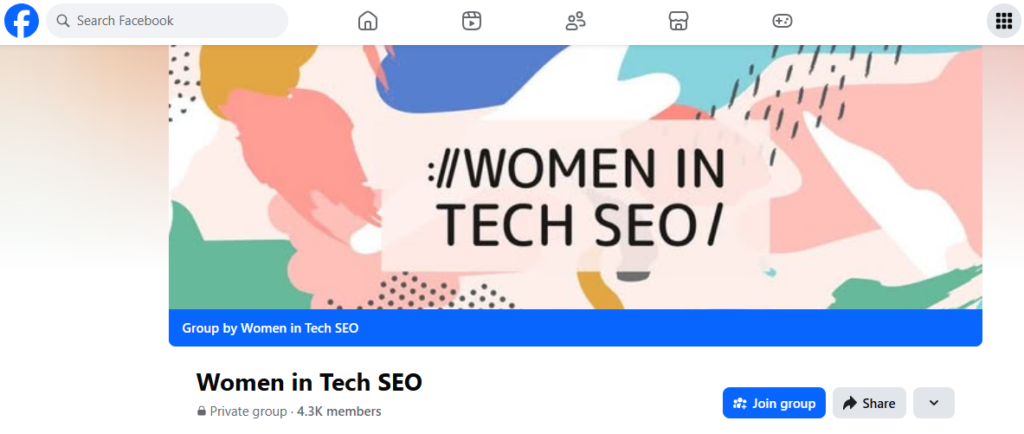 Women in Tech SEO Facebook Group