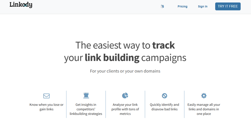 Linkody: Best for Backlink Monitoring on a Budget