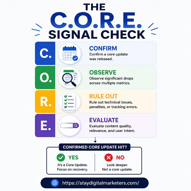 The C.O.R.E. Signal Check by Stay Digital Marketers