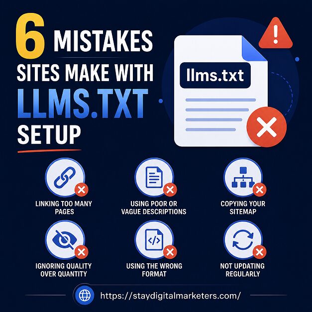 6 Mistakes Sites Make With llms.txt Setup
