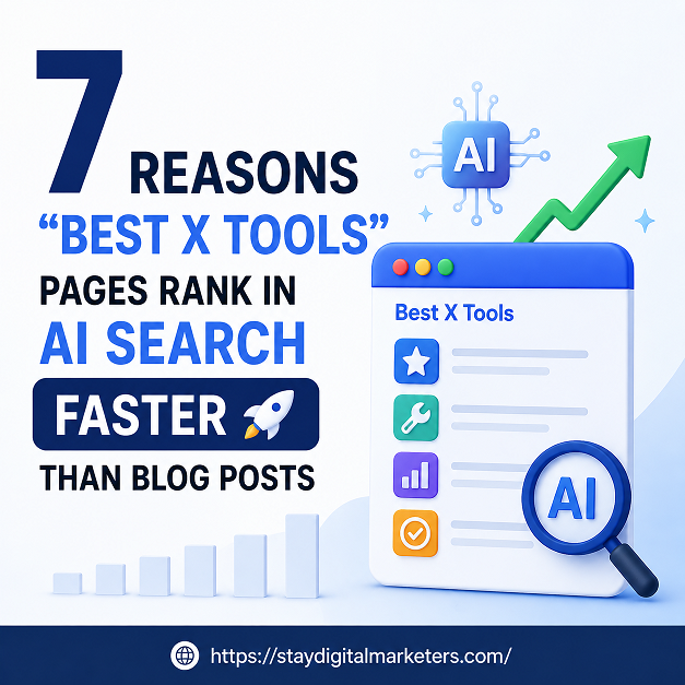 7 Reasons "Best X Tools" Pages Rank in AI Search Faster Than Blog Posts