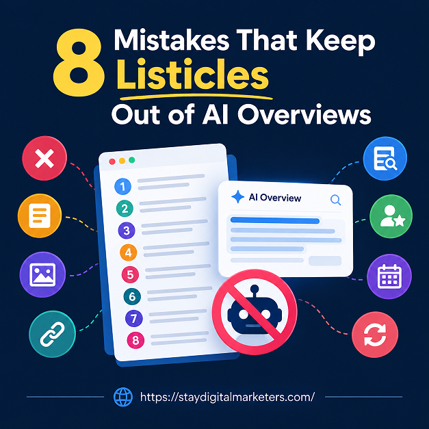 8 Mistakes That Keep Listicles Out of AI Overviews