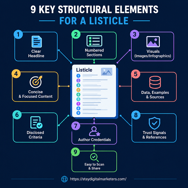 Listicle Structure Checklist at a Glance