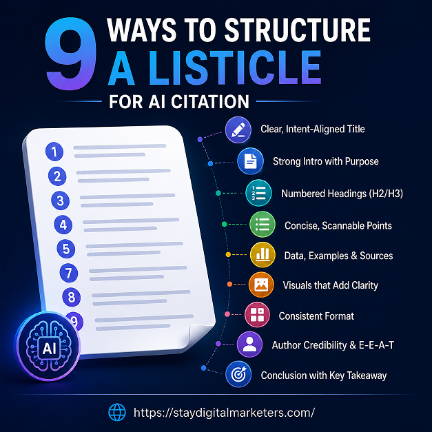 9 Ways to Structure a Listicle for AI Citation