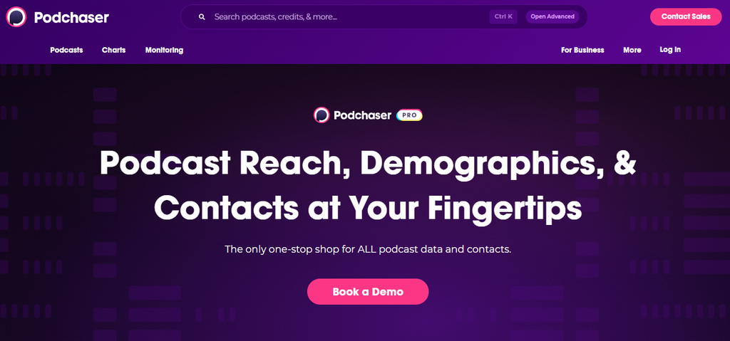 Podchaser: Podcast Guest Databases and Outreach Tools