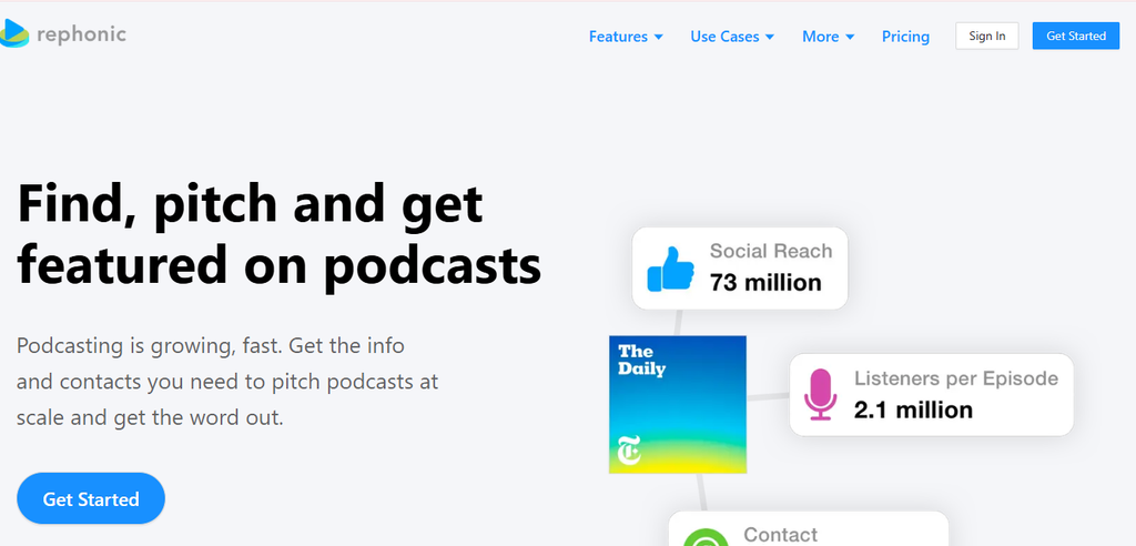 Rephonic: Podcast Guest Databases and Outreach Tools