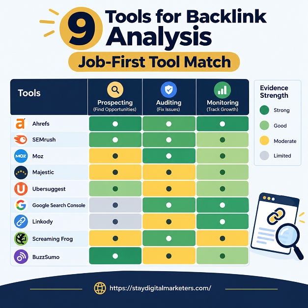 Backlink Analysis Tools at a Glance